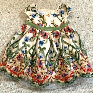 Beautiful flower dress for 18 month old baby girl